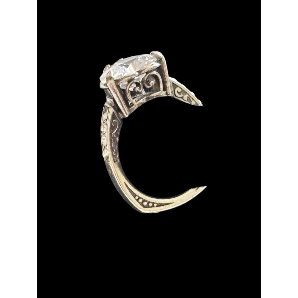 Brighton Ring Token Of Love Heart Size 5.5 Rare Find! Clear Crystal Heart NWOT - Picture 6 of 8